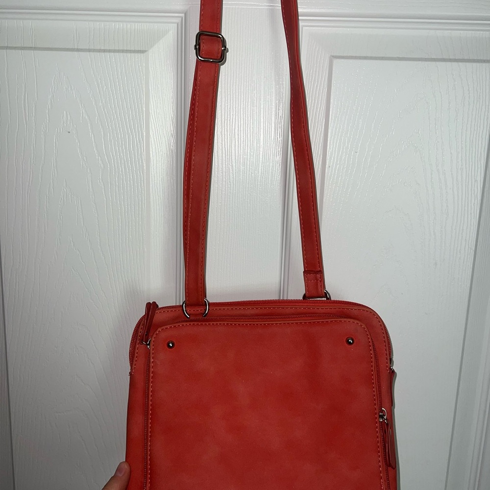 Elegant Coral Crossbody Bag